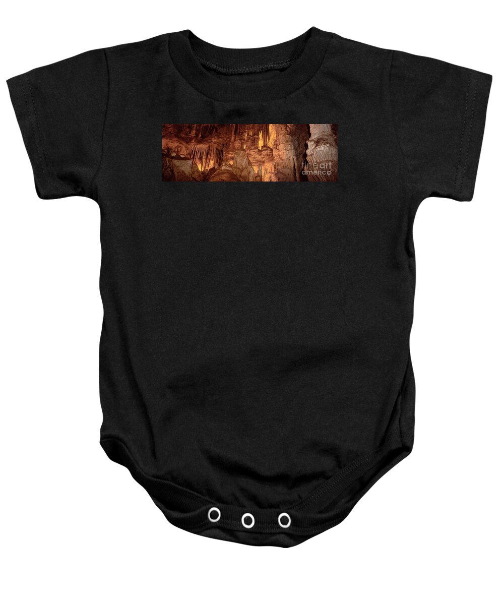 Geology Baby Onesie featuring the photograph Lehman Caves At Great Basin Np by Ron Sanford