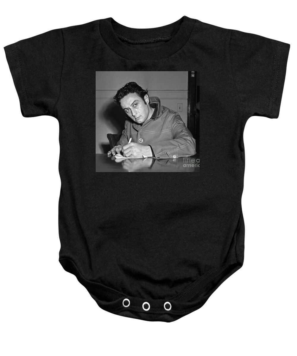 Comedian Baby Onesie featuring the photograph Lenny Bruce 1963 by Martin Konopacki Restoration