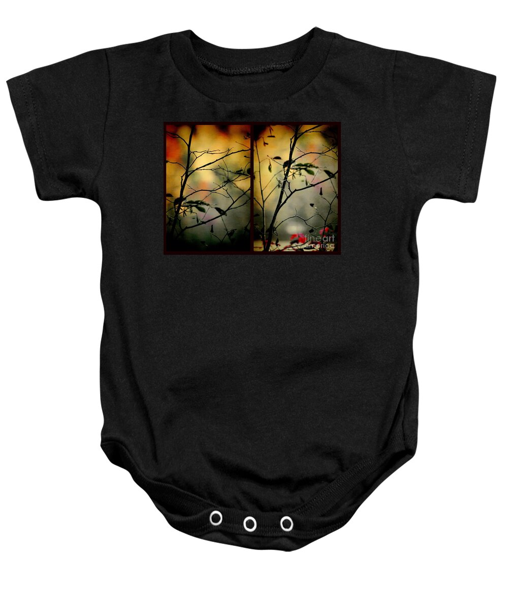 Diptych Baby Onesie featuring the photograph Light Through Shadow by Aimelle Ml