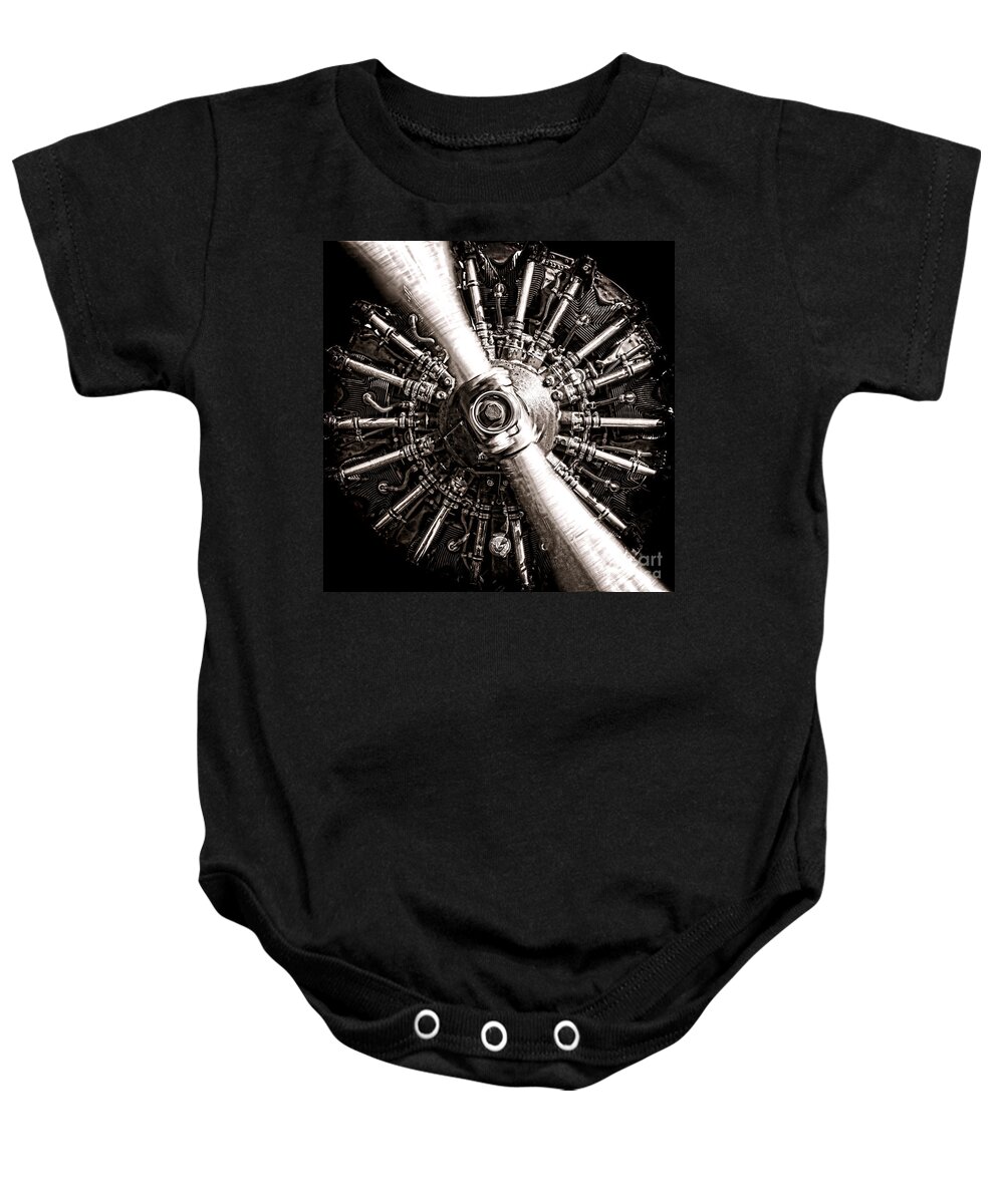Lycoming Baby Onesie featuring the photograph Lycoming by Olivier Le Queinec