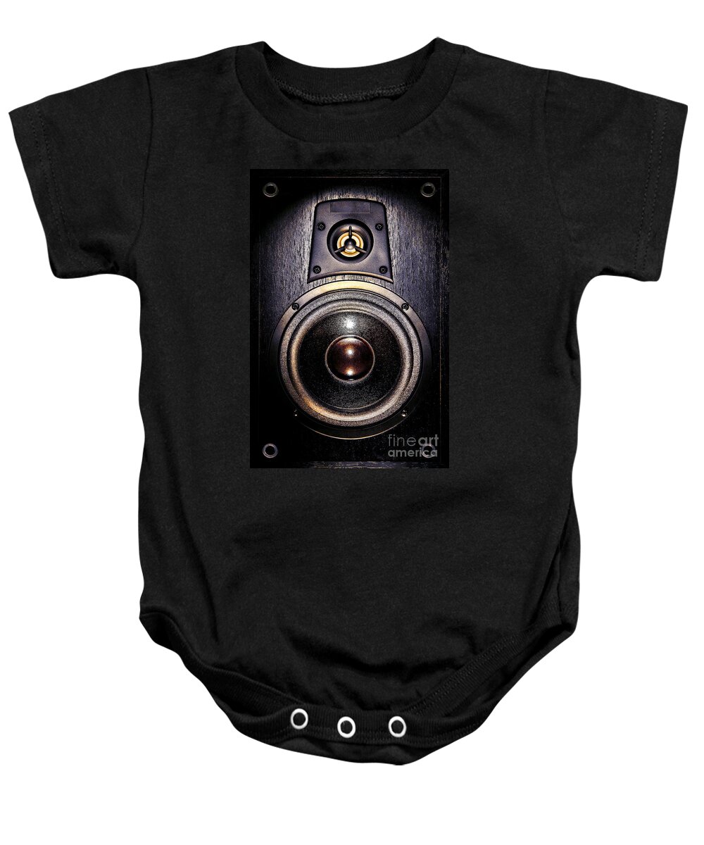 Speaker Baby Onesie featuring the photograph Mean Speaker by Olivier Le Queinec