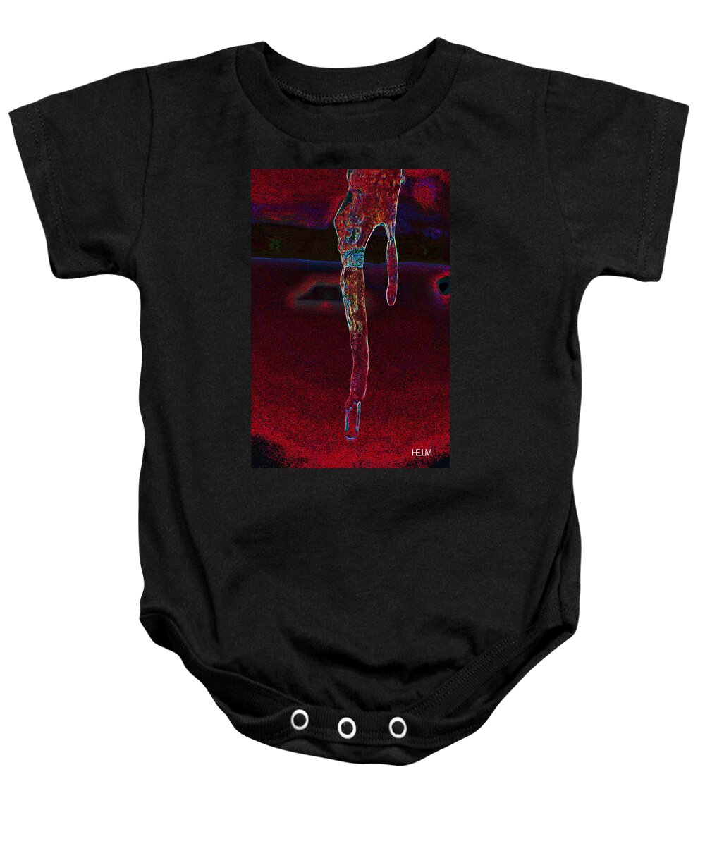 Fine Art Photography Photographs Baby Onesie featuring the photograph Melting Ice by Mayhem Mediums