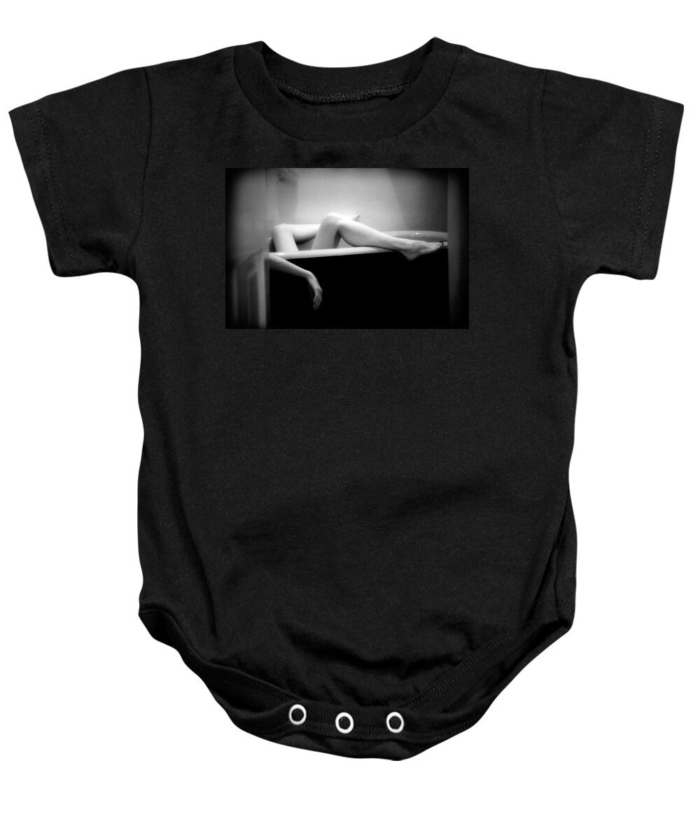 Female Nude Baby Onesie featuring the photograph Melting by Lindsay Garrett