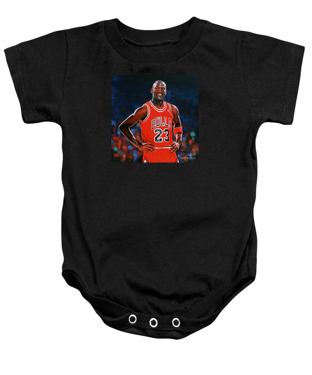 Michael Jordan Bulls Red Onesie Jersey Infant Size 24 Months