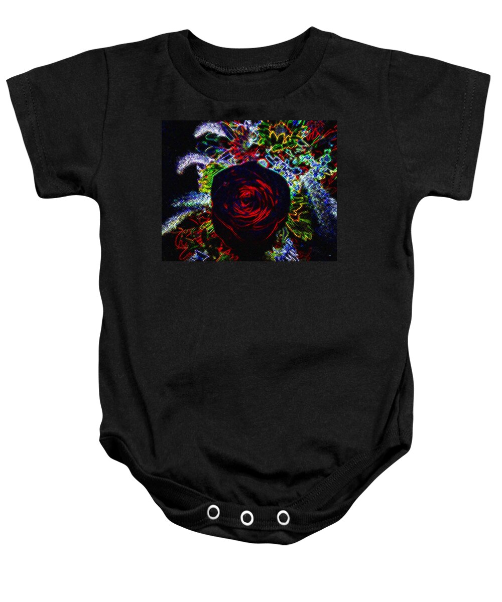 Micro Linear Baby Onesie featuring the digital art Micro Linear 34 by Will Borden