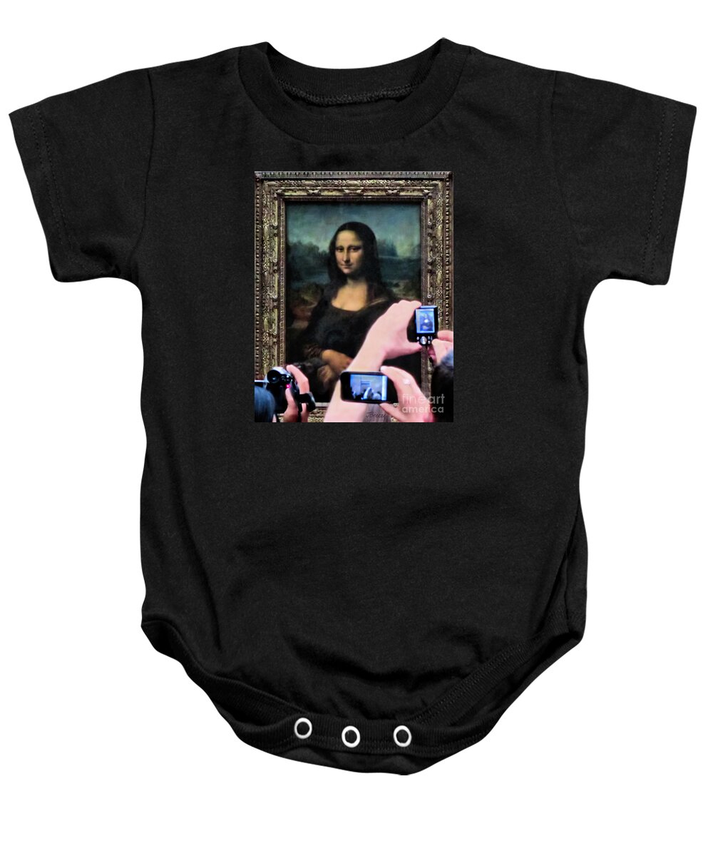 Historical Baby Onesie featuring the photograph Mona Forever Smiles by Jennie Breeze