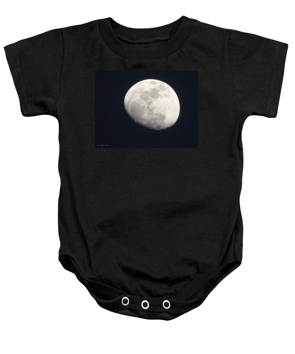 Moon Baby Onesie featuring the photograph Moon 022113 by Joyce Dickens