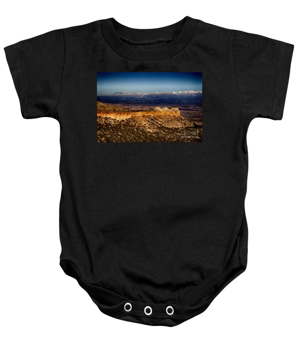 Mountains Baby Onesie featuring the photograph Mountains at Senator Clinton P. Anderson Scenic Route Overlook by Douglas Barnard