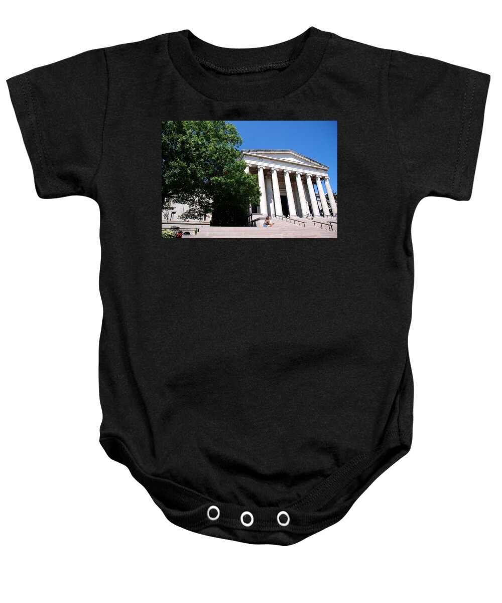 Washington Baby Onesie featuring the photograph National Gallery of Art by Kenny Glover