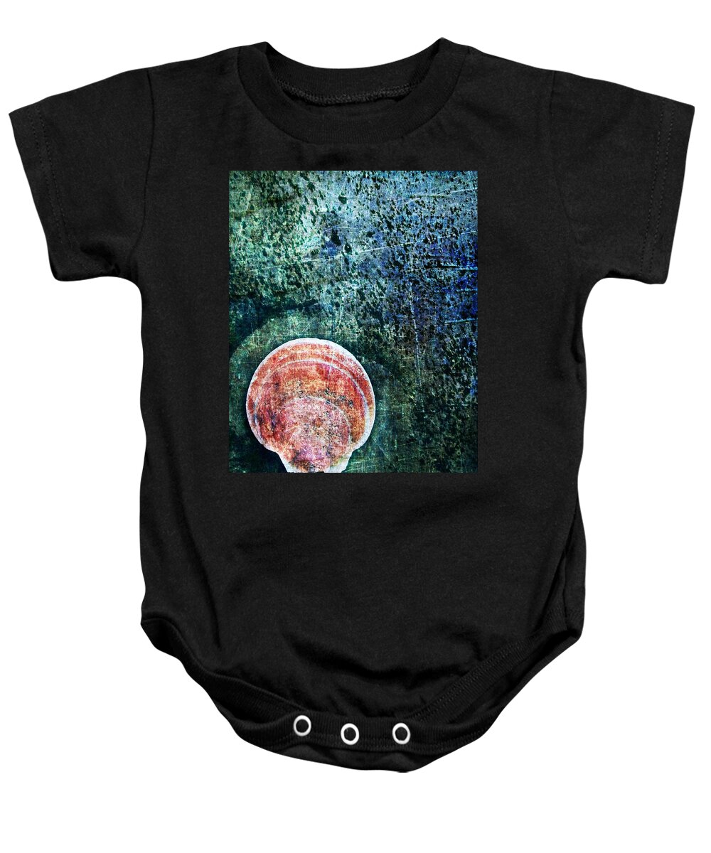 Shell Baby Onesie featuring the digital art Nature Abstract 66 by Maria Huntley