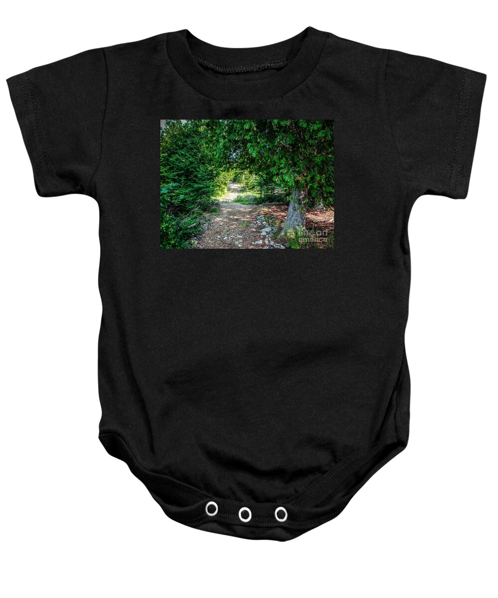 Nature Baby Onesie featuring the photograph Nature's Arch by Grace Grogan