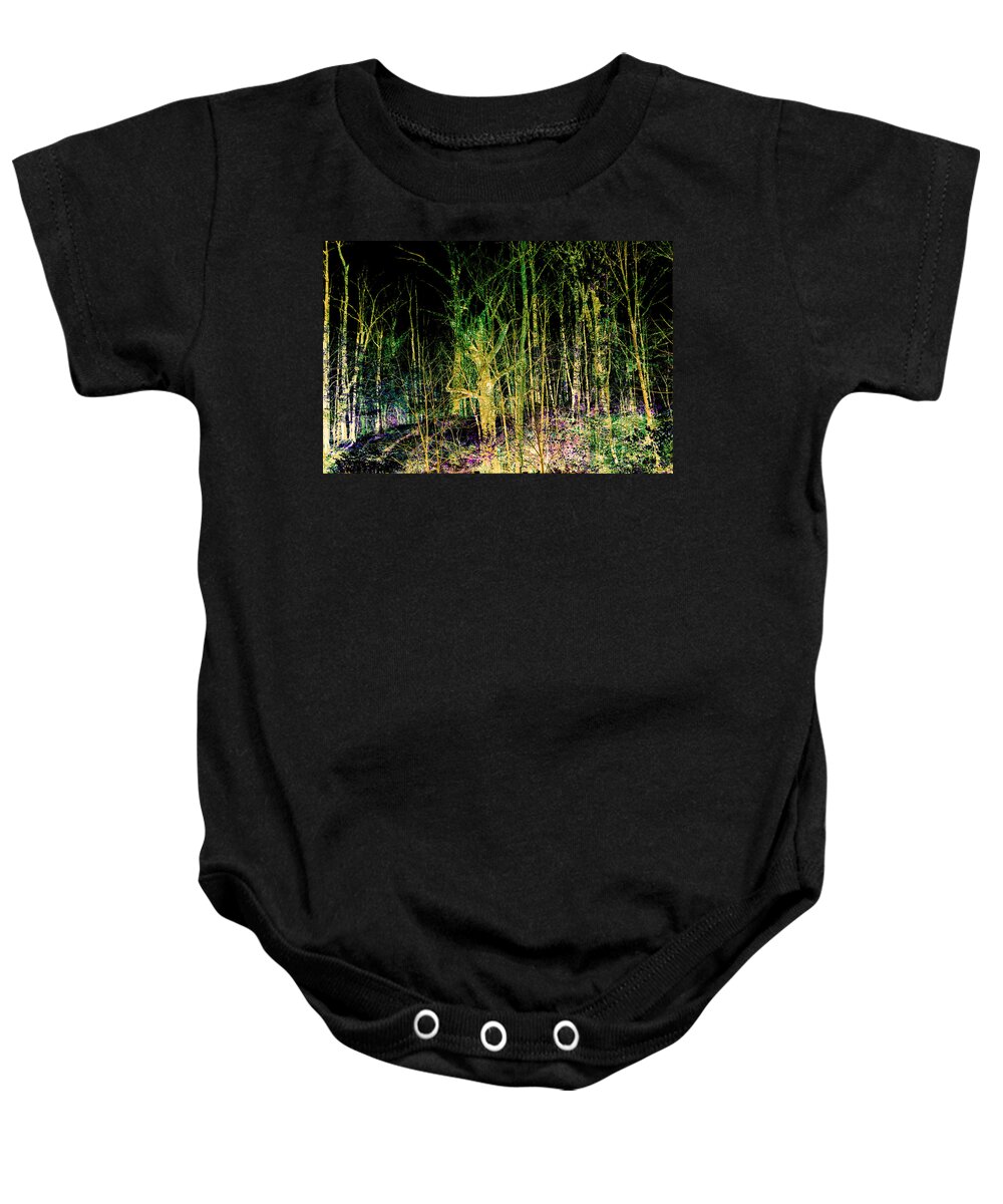 Trees Baby Onesie featuring the photograph Negative Forest by David Yocum