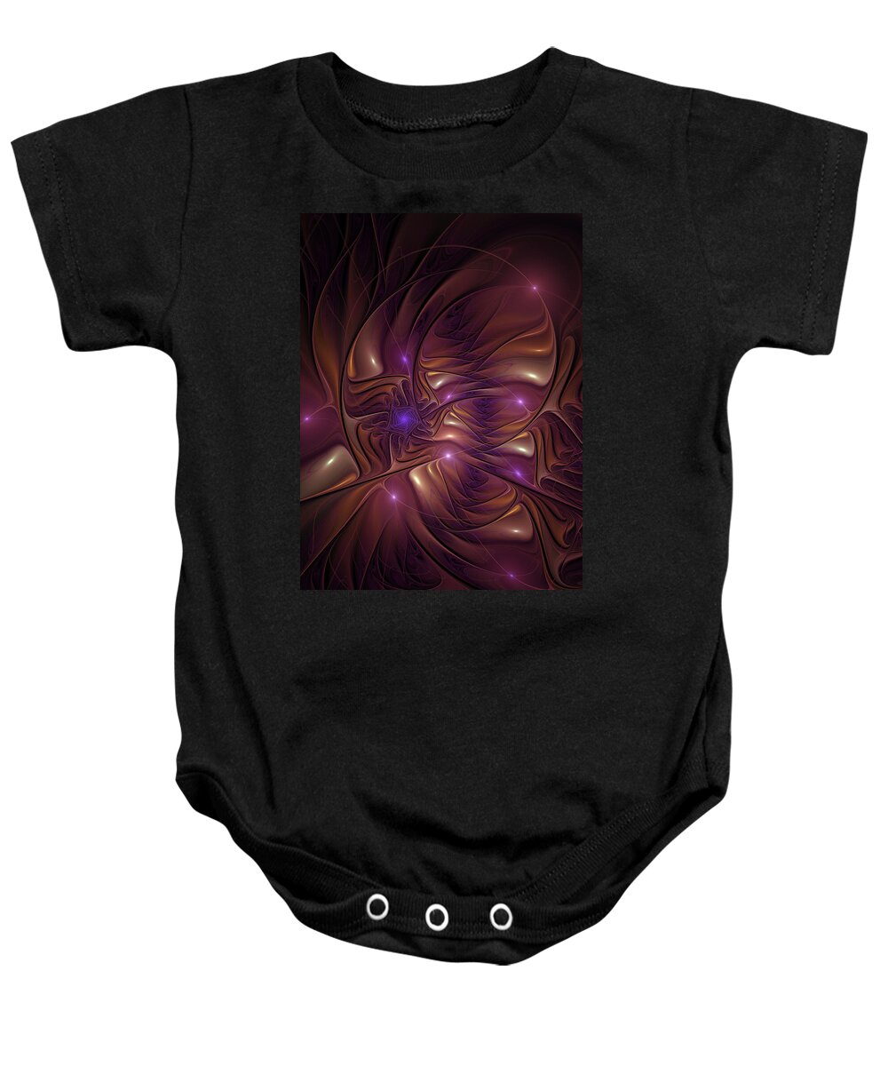 Abstract Baby Onesie featuring the digital art Network by Gabiw Art