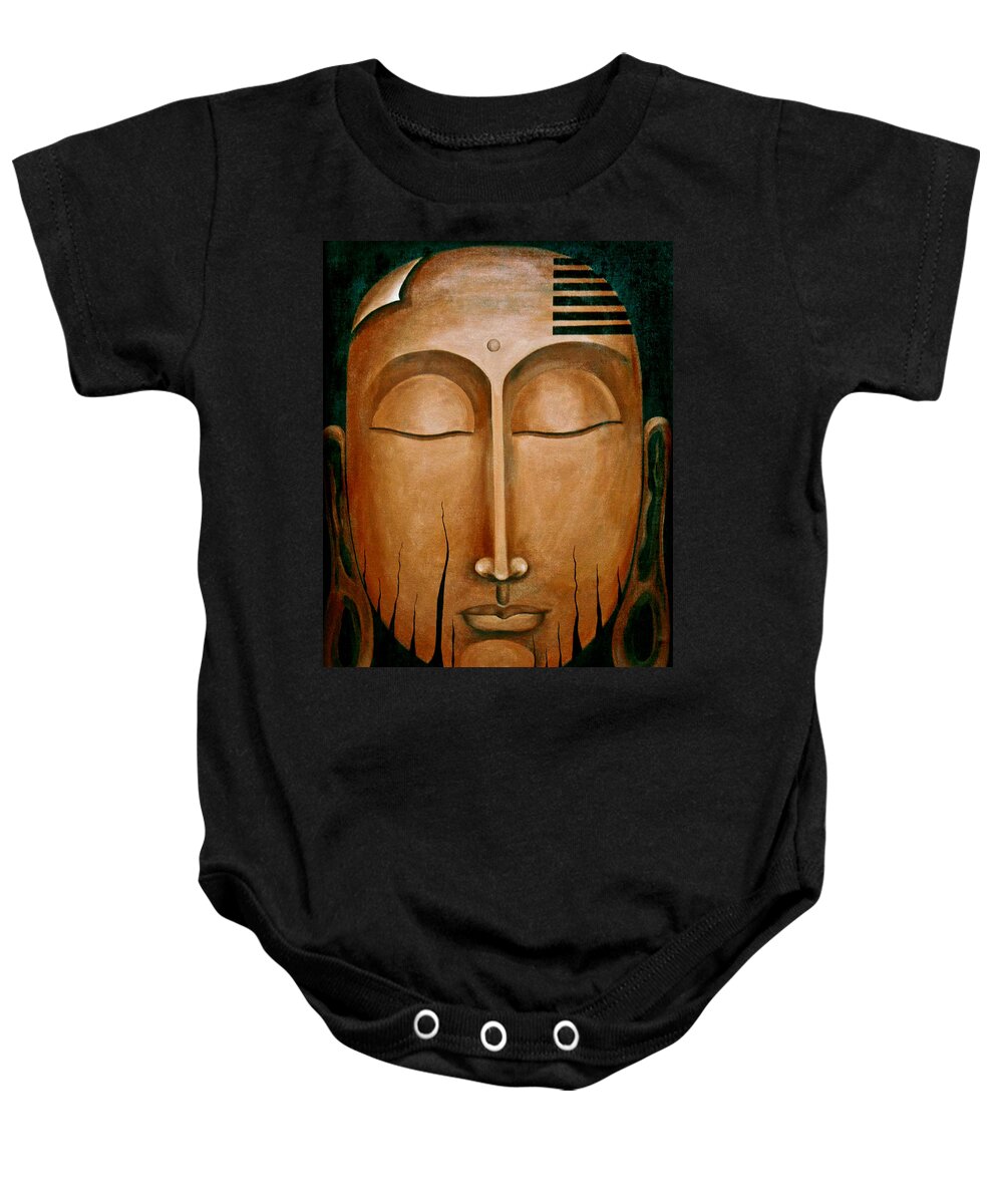 Goolge Images Baby Onesie featuring the painting Non- equivalence revelation by Fei A