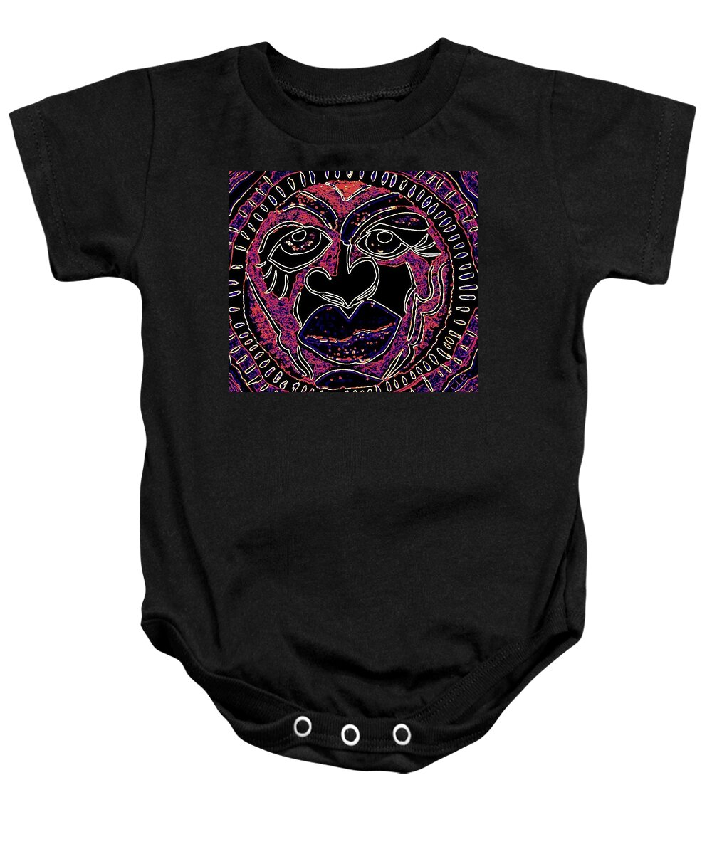 Sun Baby Onesie featuring the digital art Northern Sun by Cleaster Cotton