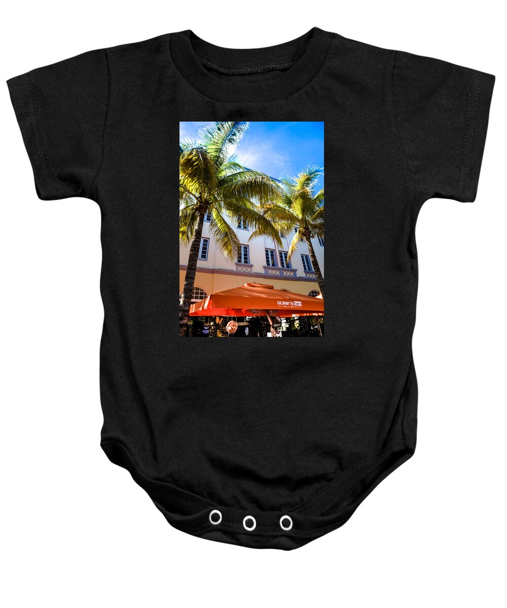 South Beach Hotels Baby Onesie featuring the photograph ESPLENDOR HOTEL of SOUTH BEACH by Karen Wiles