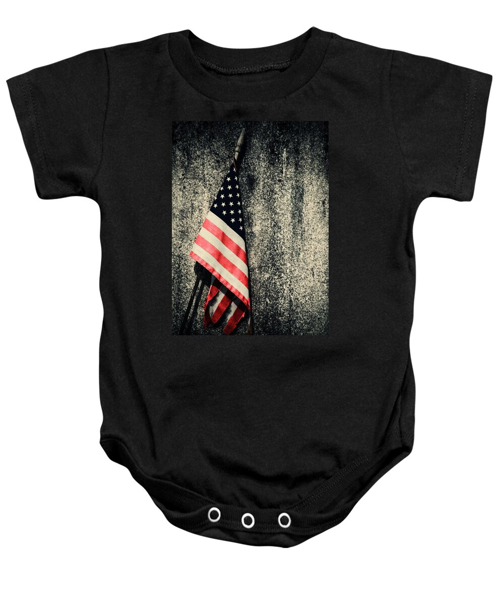 Flag Baby Onesie featuring the photograph Old Glory by Karol Livote