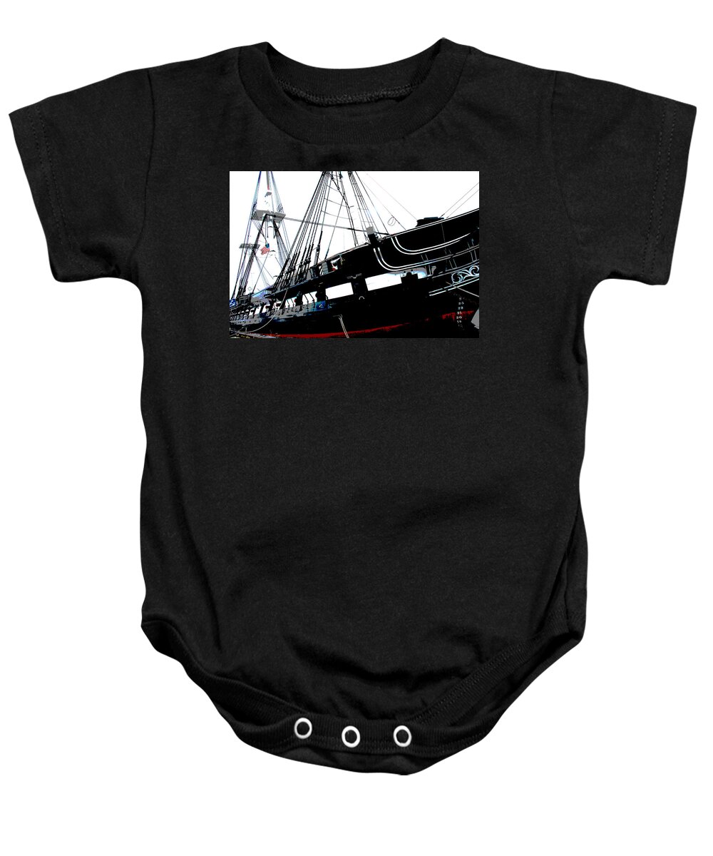 Sail Baby Onesie featuring the photograph Old Ironsides by Norma Brock