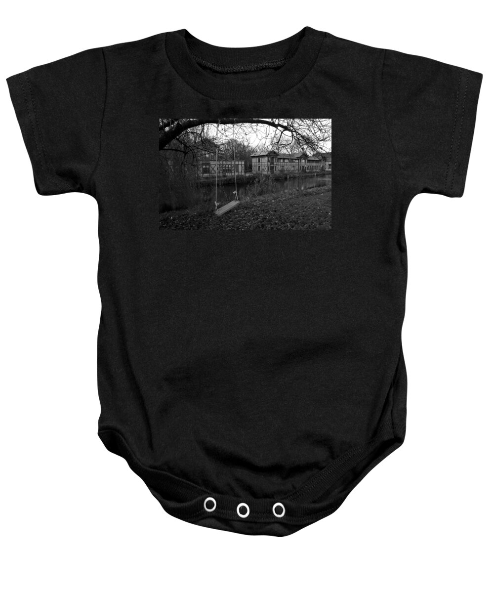 Amsterdam Baby Onesie featuring the photograph Old Swing in Amsterdam by Brian Kamprath