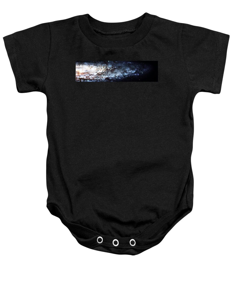 Universe Baby Onesie featuring the photograph On the Galaxy Edge by Jennifer Rondinelli Reilly - Fine Art Photography