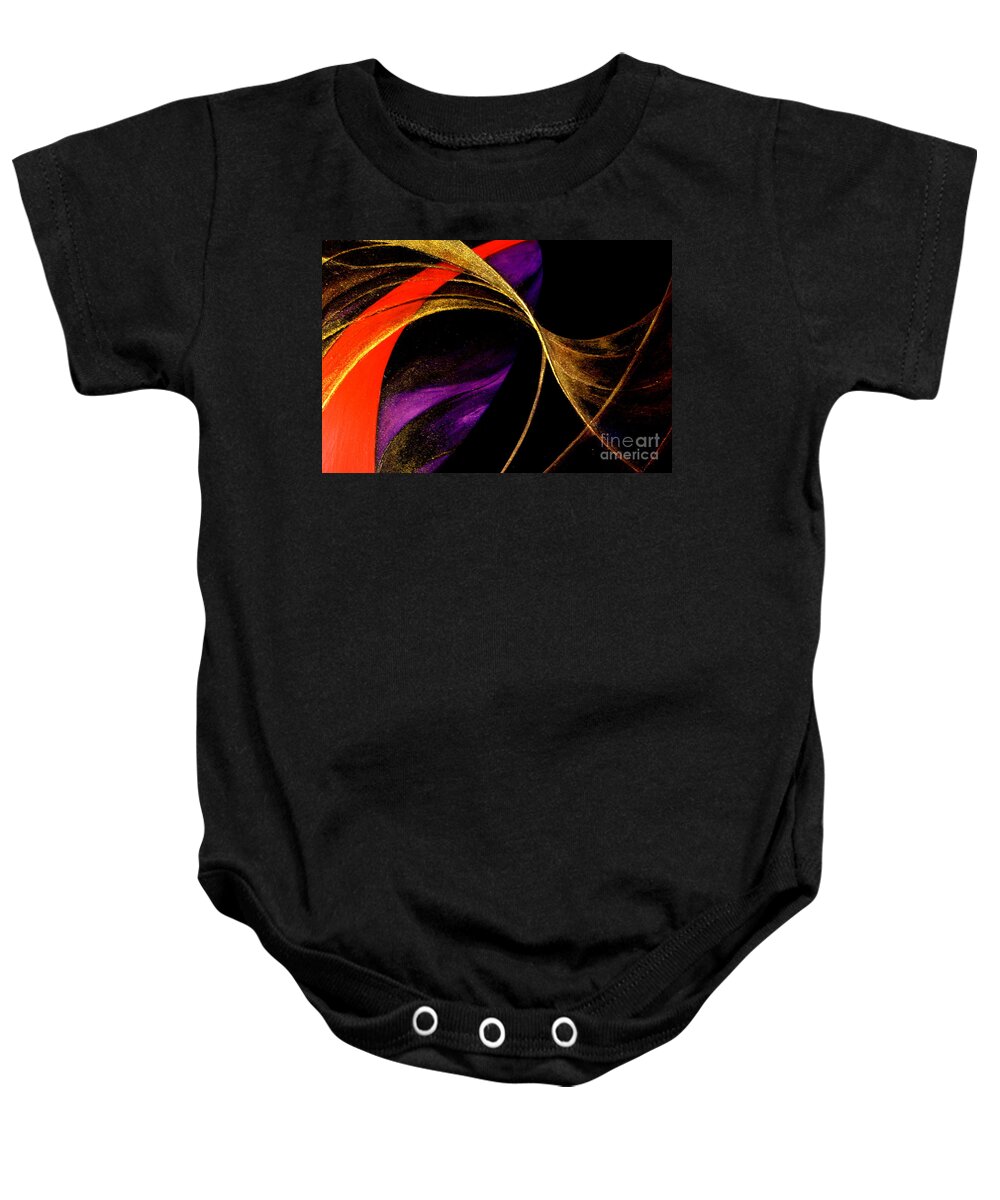 Oneness Baby Onesie featuring the painting Oneness by Kumiko Mayer