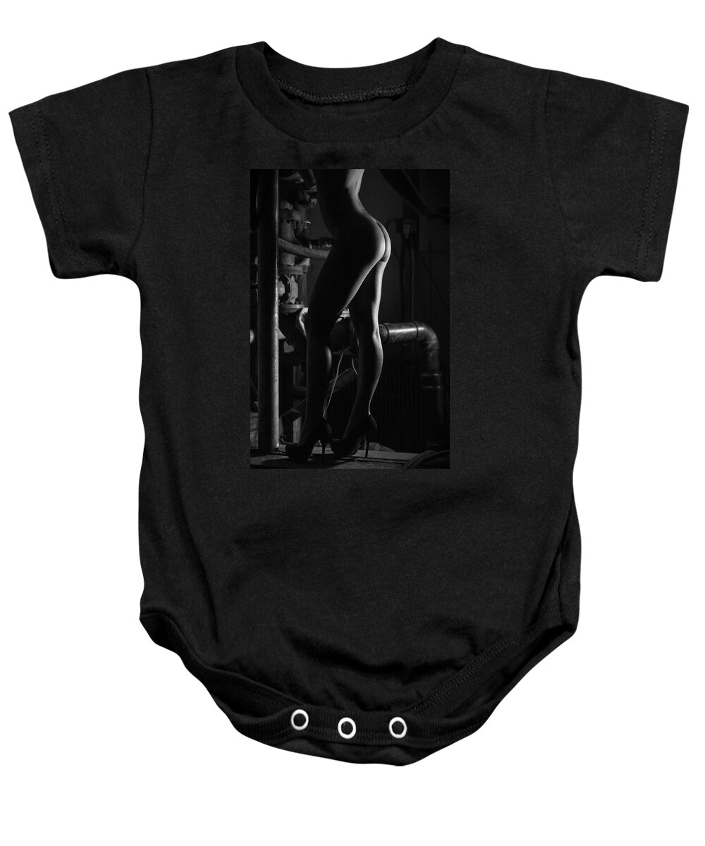 Blue Muse Fine Art Baby Onesie featuring the photograph Out Of The Shadows 4 by Blue Muse Fine Art