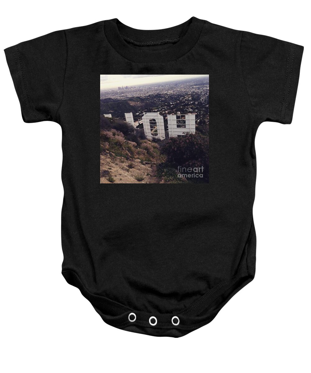 Hollywood Baby Onesie featuring the photograph Peek by Denise Railey