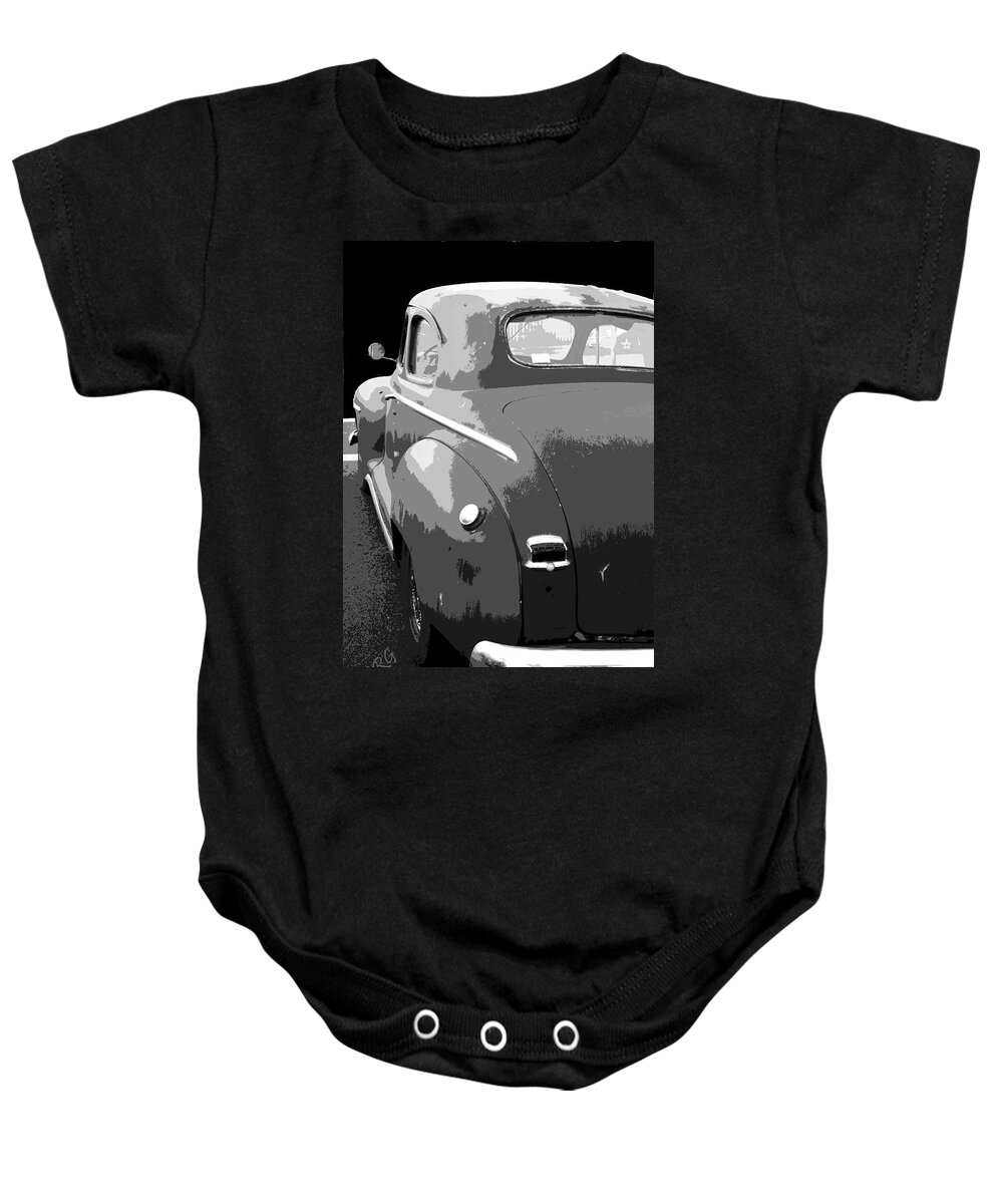 Car Baby Onesie featuring the photograph Plymouth The Car by Ben and Raisa Gertsberg