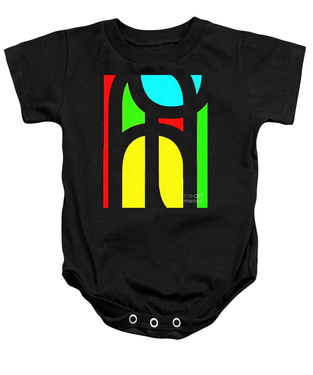 Op Baby Onesie featuring the photograph Pop Art Abstract 1 by Edward Fielding