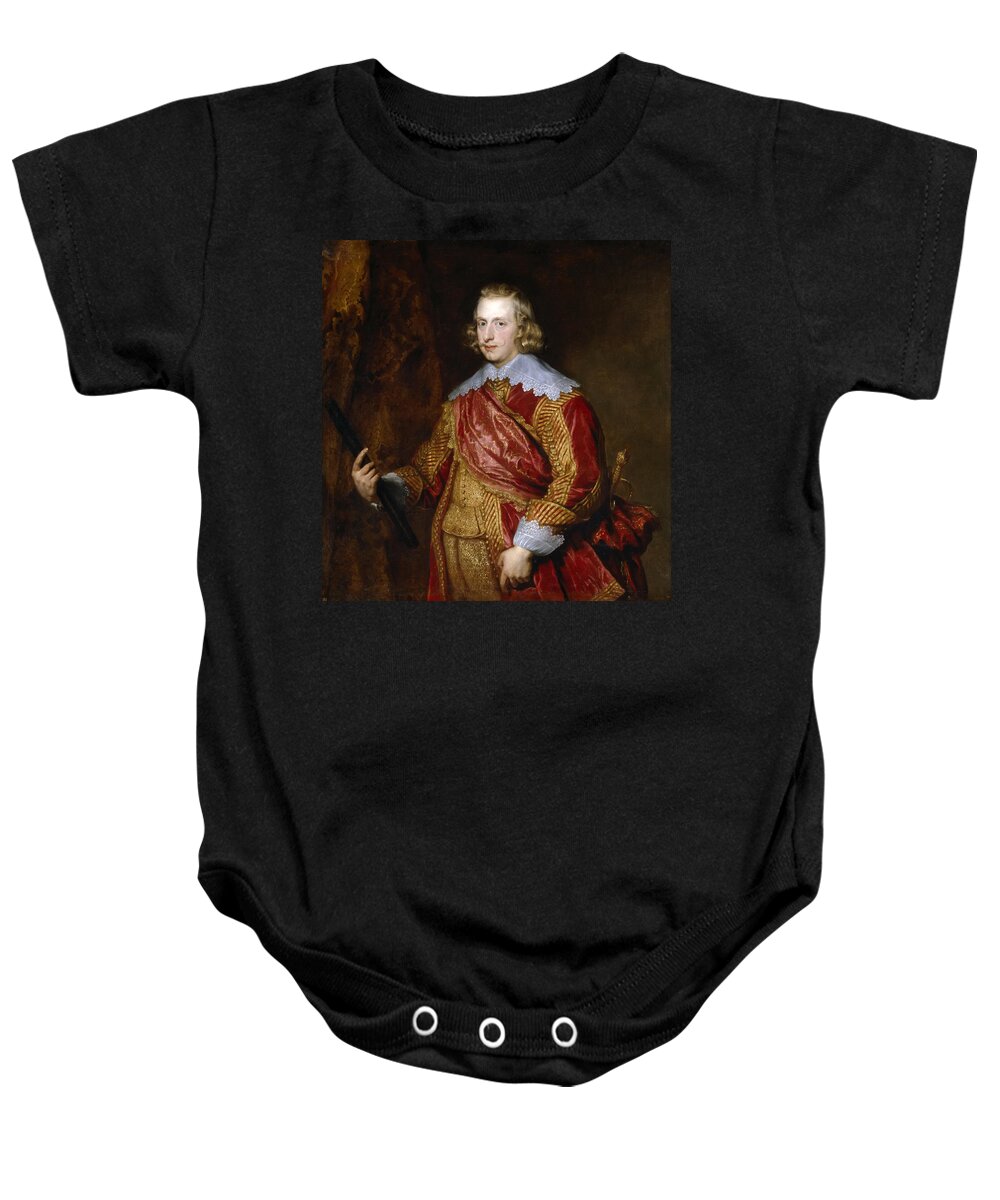 Anthony Van Dyck Baby Onesie featuring the painting Portrait of Cardinal-Infante Ferdinand of Austria by Anthony van Dyck