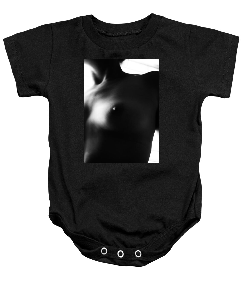 Abstract Baby Onesie featuring the photograph Privacy Slashed by J C
