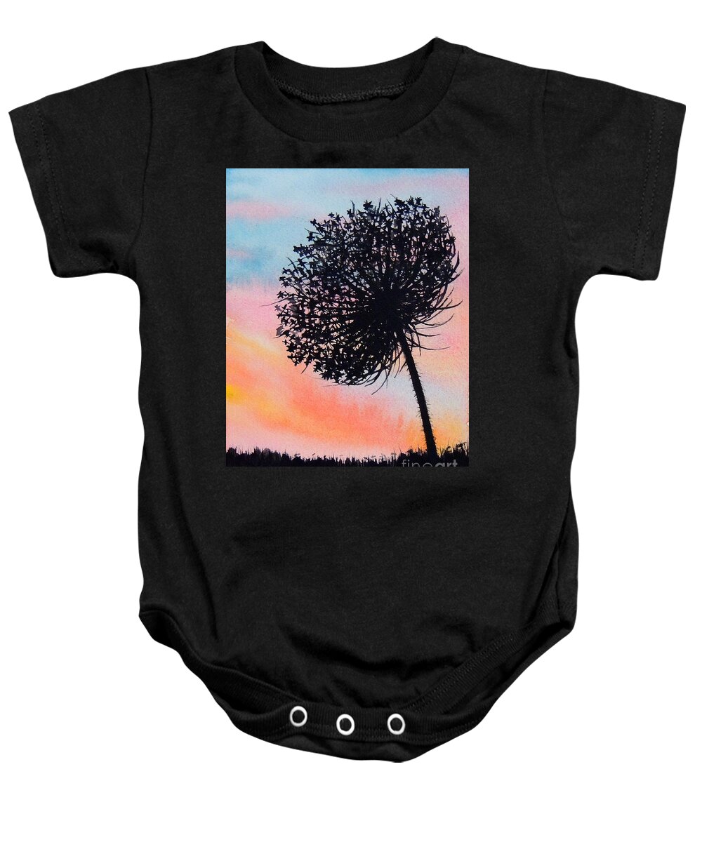 Queen Anne Baby Onesie featuring the painting Queen Anne.  by Sandy Brindle