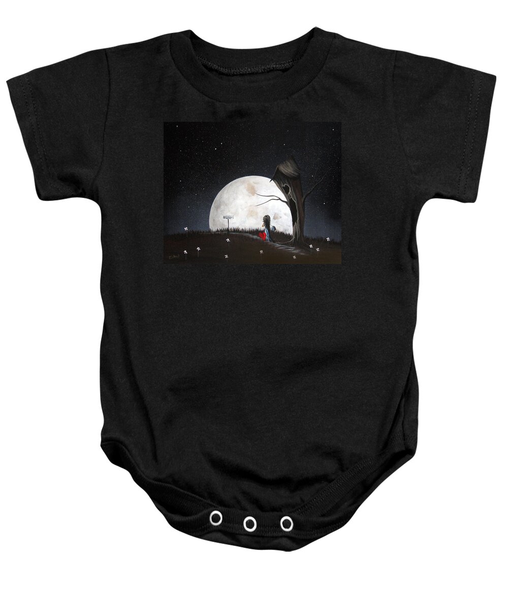 Surrealism Art Baby Onesie featuring the painting Surreal Art Prints by Erback by Moonlight Art Parlour