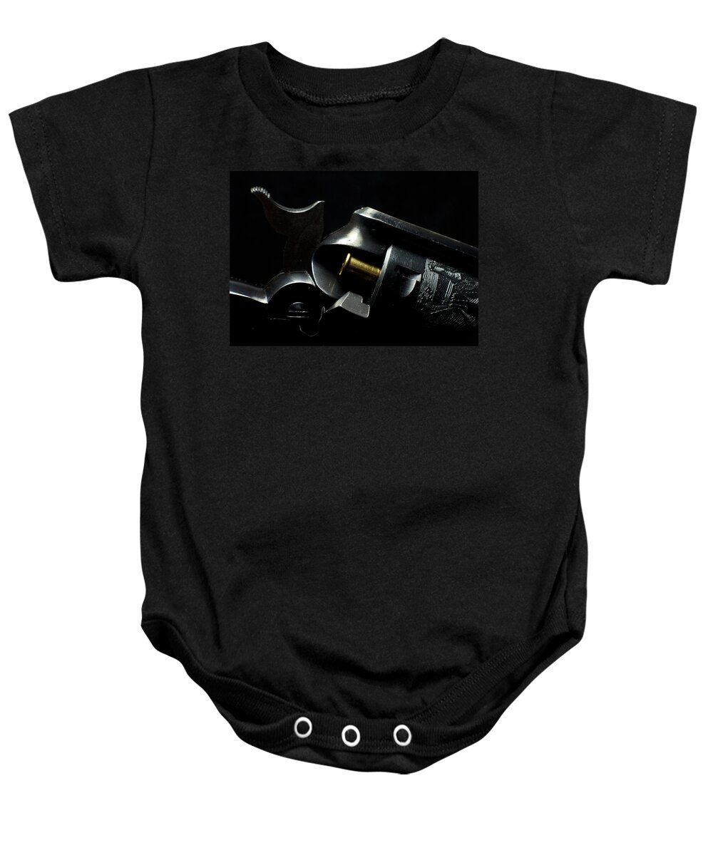 Ruger Baby Onesie featuring the photograph Ruger Revolver by Ron Roberts