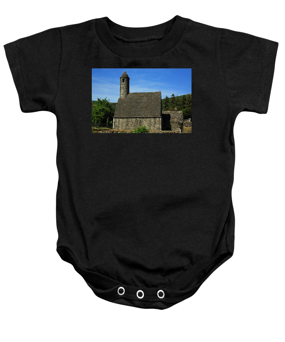 Ireland Baby Onesie featuring the photograph Saint Kevin's Church by Aidan Moran