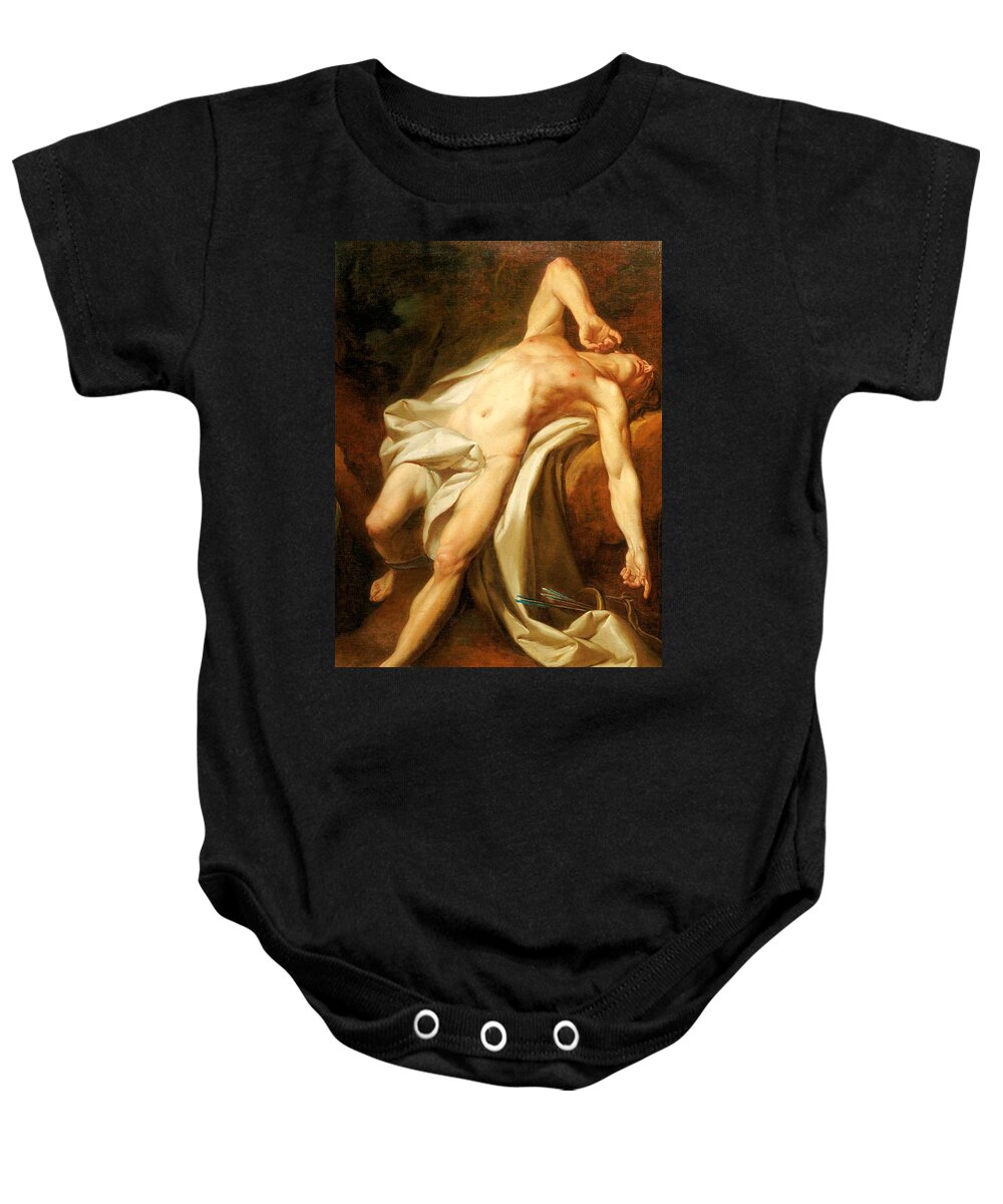 Saint Sebastian Baby Onesie featuring the painting Saint Sebastian by Nicolas Guy Brenet