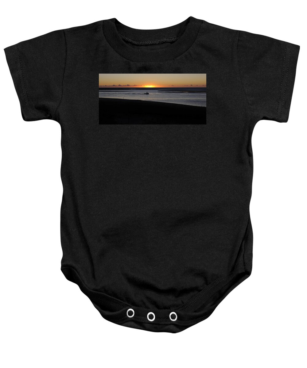 Cape Cod Baby Onesie featuring the photograph Salty Sunrise by Luke Moore