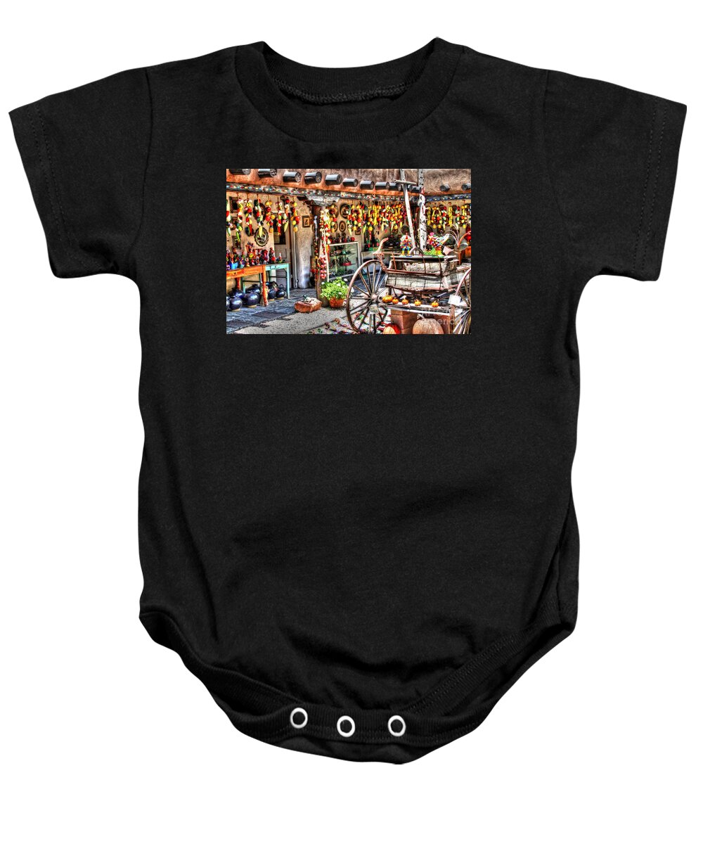 New Mexico Baby Onesie featuring the photograph Santa Fe Colors by Bob Hislop