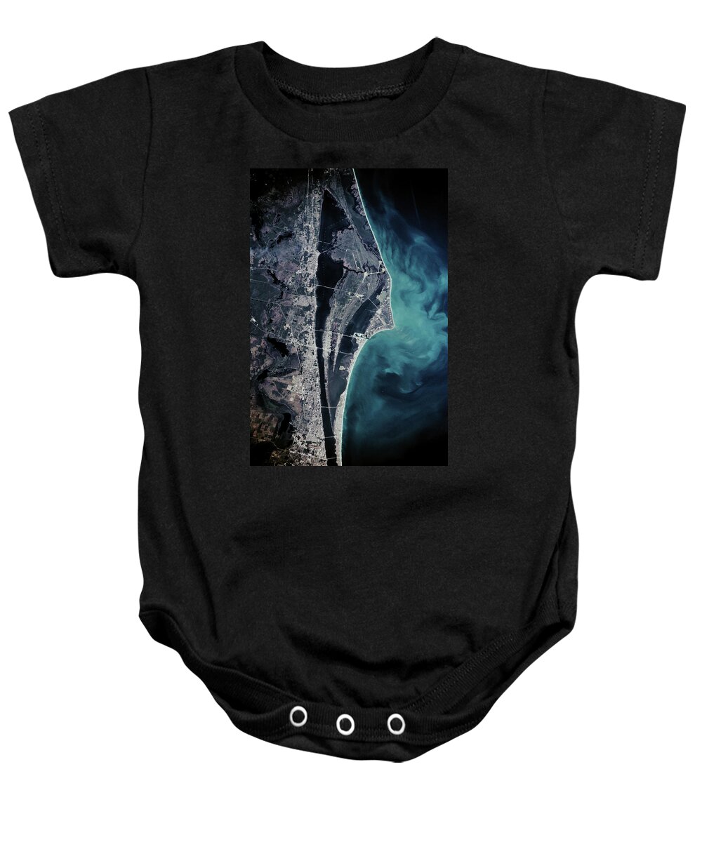 Photography Baby Onesie featuring the photograph Satellite View Of Cape Canaveral by Panoramic Images