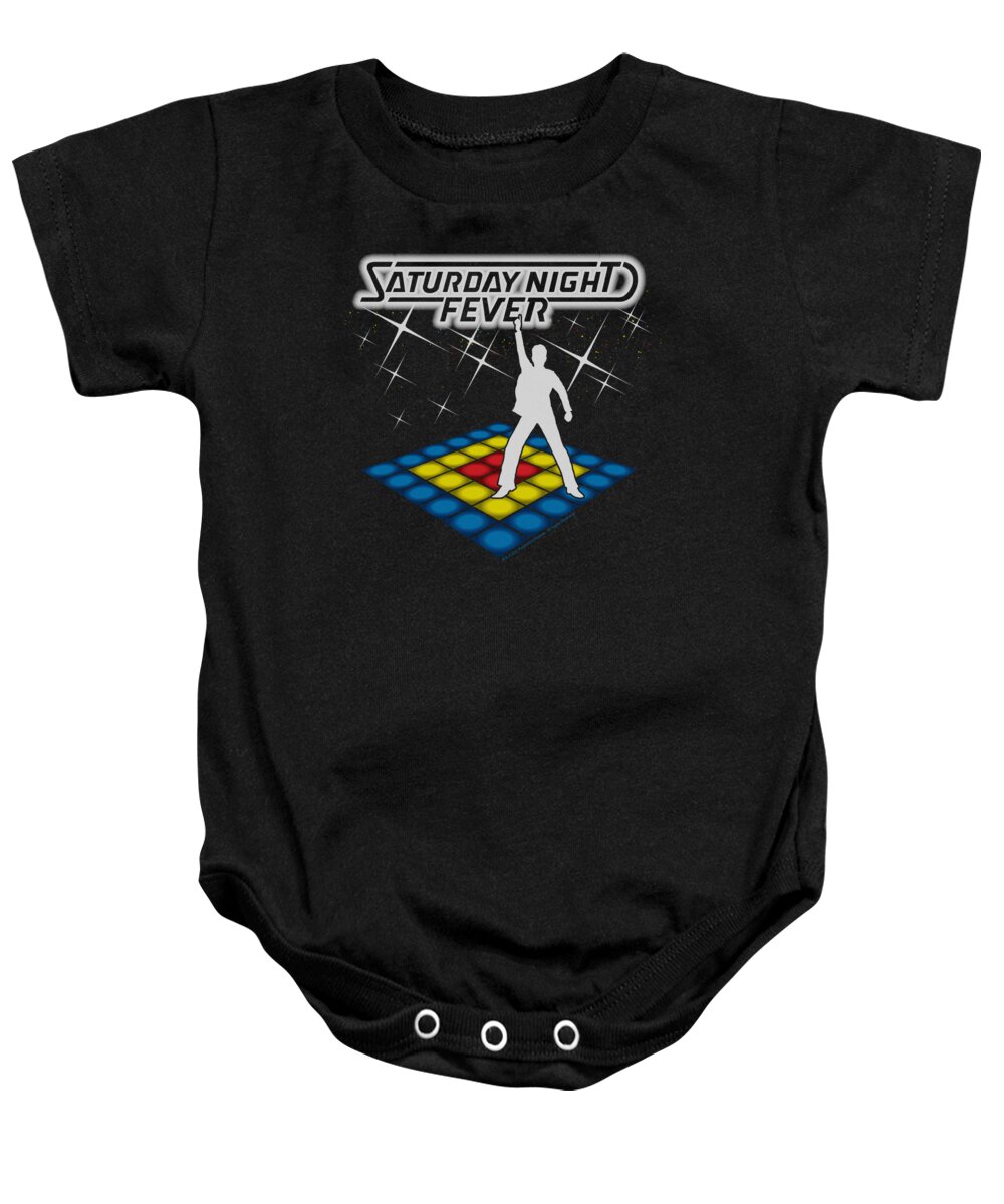 Saturday Night Fever Baby Onesie featuring the digital art Saturday Night Fever - Should Be Dancing by Brand A