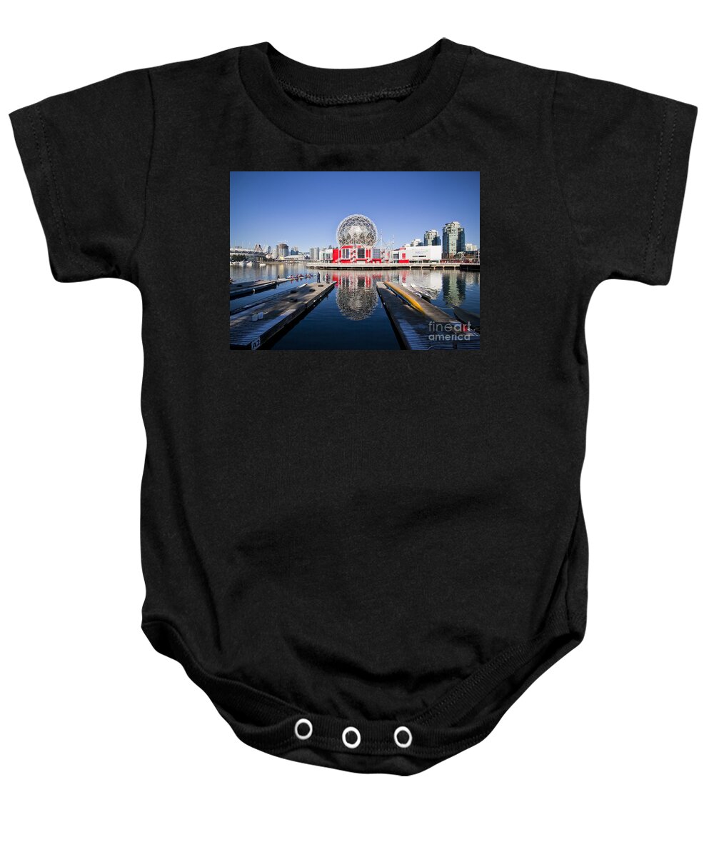 Science World Baby Onesie featuring the photograph Science World Vancouver by Chris Dutton