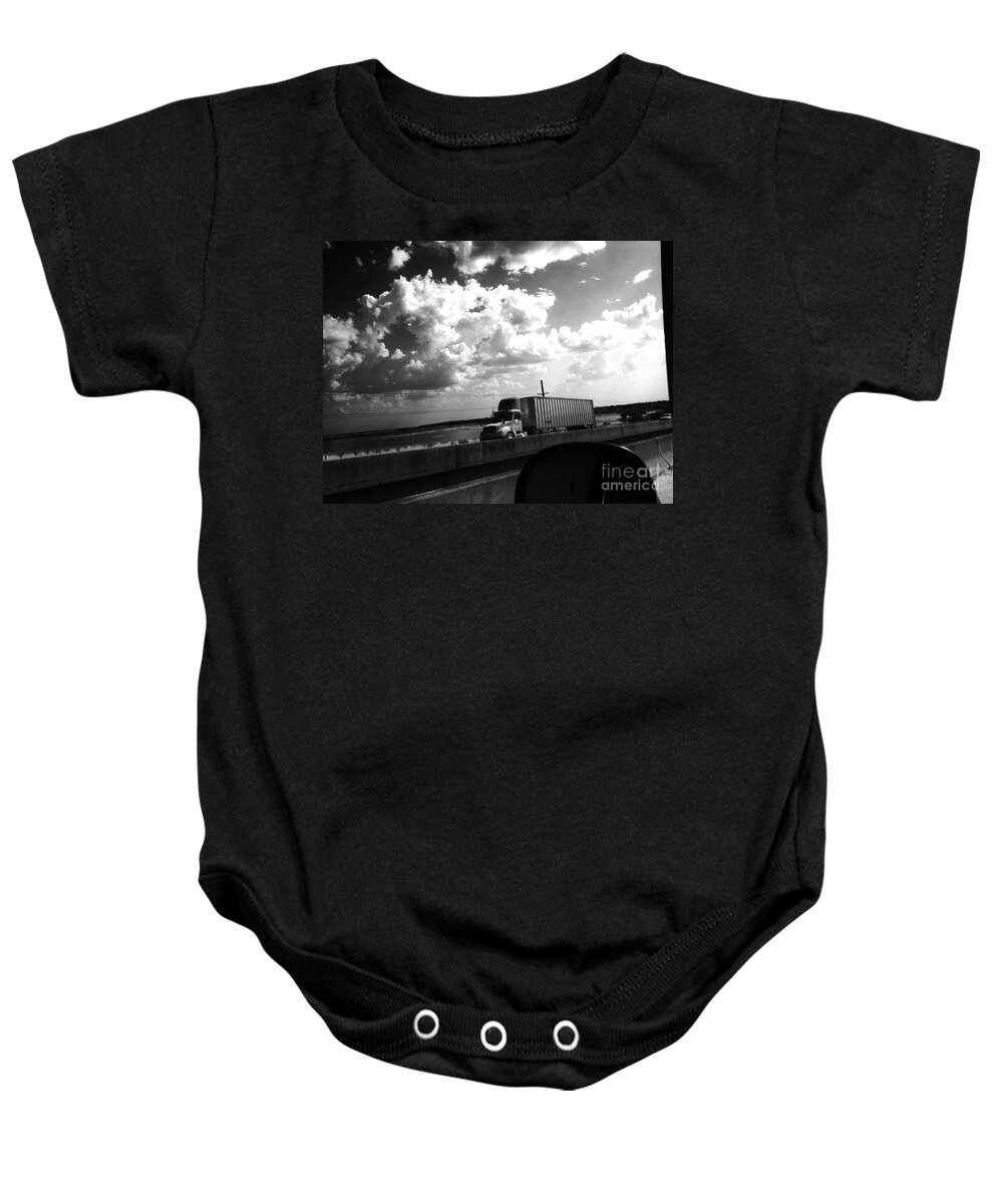 Semi Truck Baby Onesie featuring the photograph Semi clouds by WaLdEmAr BoRrErO