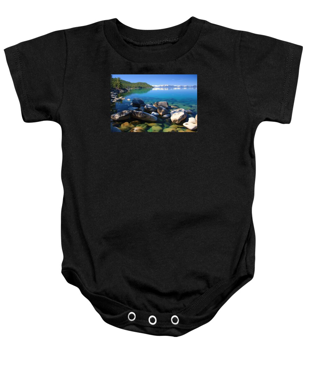 Lake Tahoe Baby Onesie featuring the photograph Serenity by Sean Sarsfield