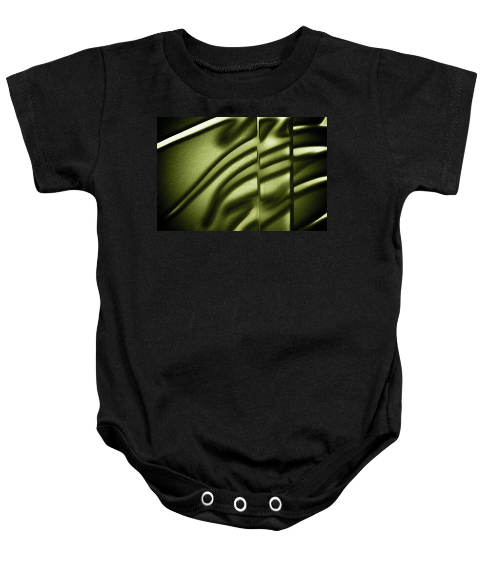 Abstract Baby Onesie featuring the photograph Shadows on Wall by Darryl Dalton