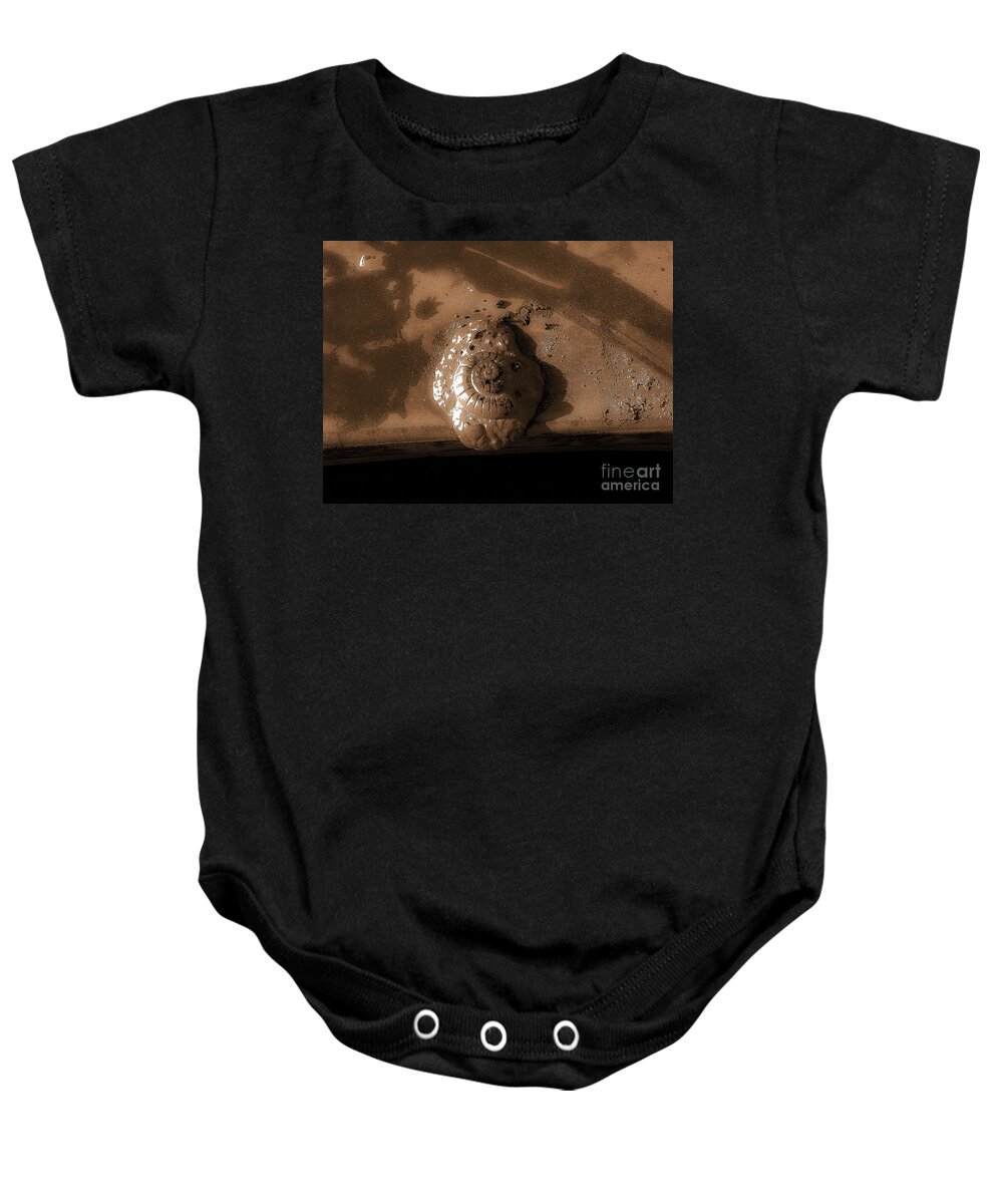 Shell Baby Onesie featuring the photograph Shell No.4 Effect by Fei A