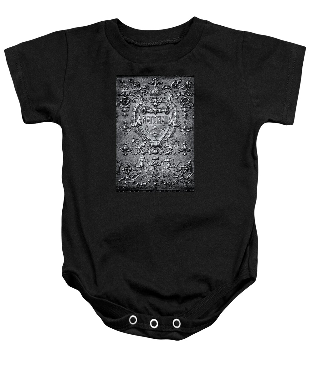 Cash Register Baby Onesie featuring the photograph Silver Flourish by Caitlyn Grasso