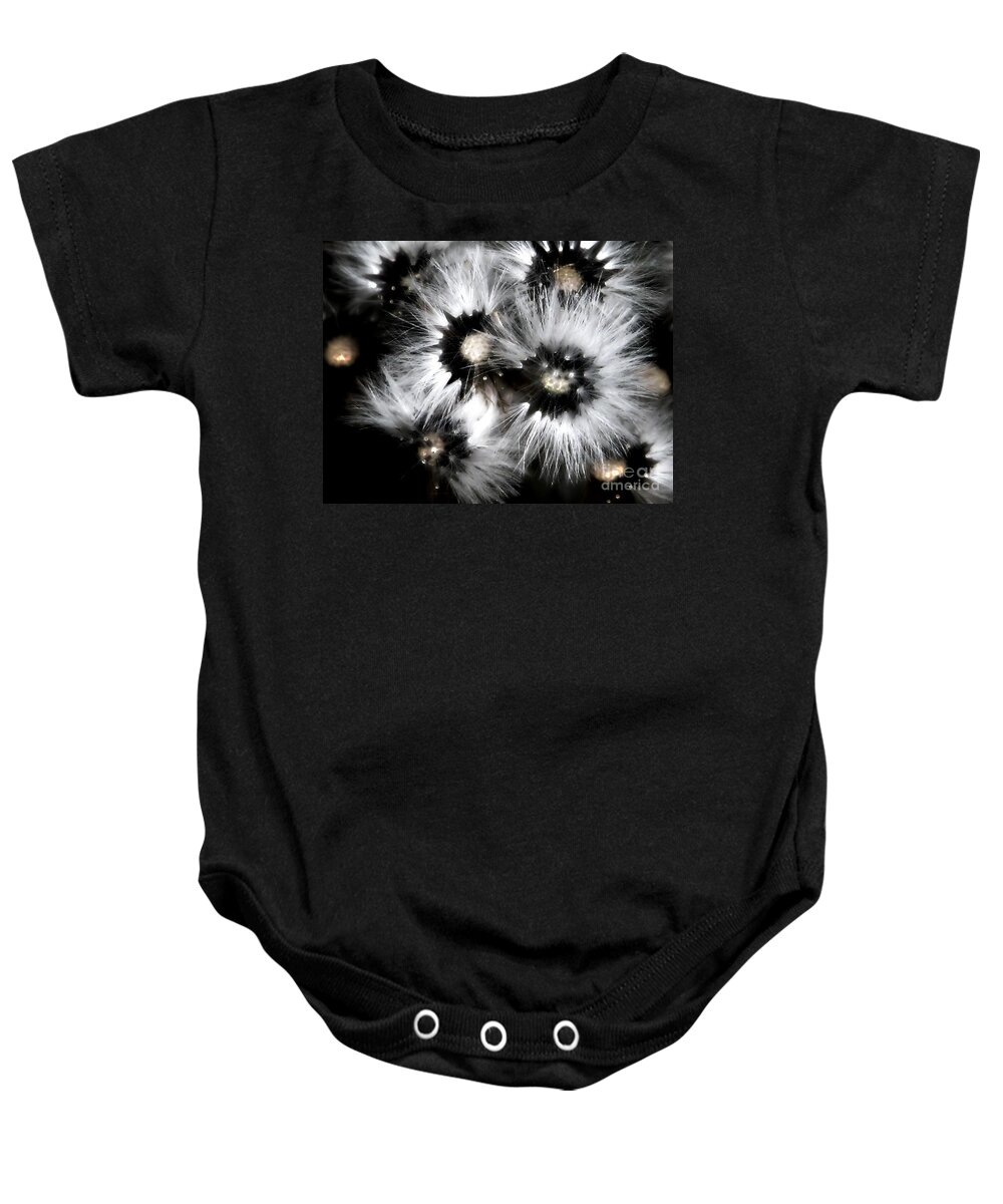 Dandelion Baby Onesie featuring the photograph Small Worlds by Rory Siegel