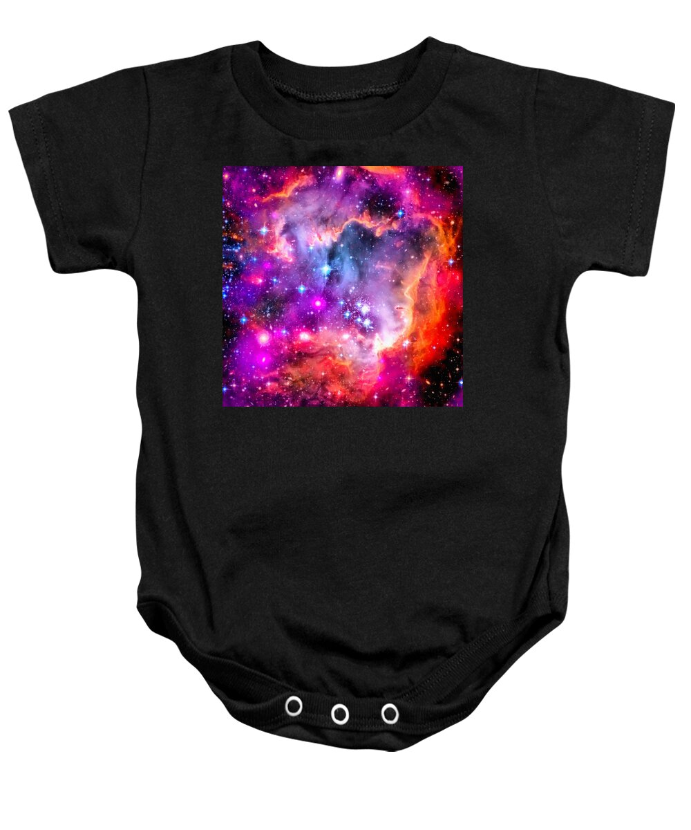 Small Magellanic Cloud Baby Onesie featuring the photograph Space image Small Magellanic Cloud SMC Galaxy by Matthias Hauser