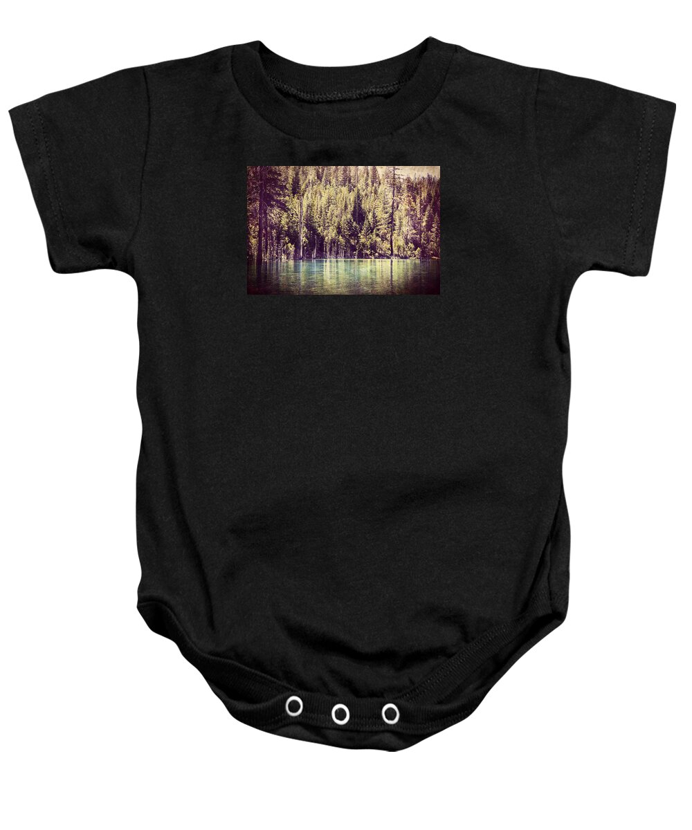 Spalding Mill Pond Baby Onesie featuring the photograph Spalding Mill Pond by Melanie Lankford Photography