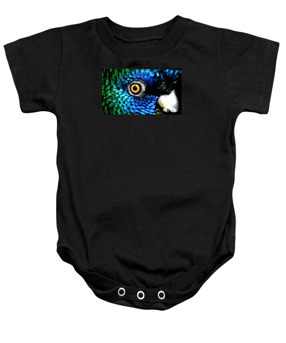 Colette Baby Onesie featuring the painting Speaking Eye by Colette V Hera Guggenheim